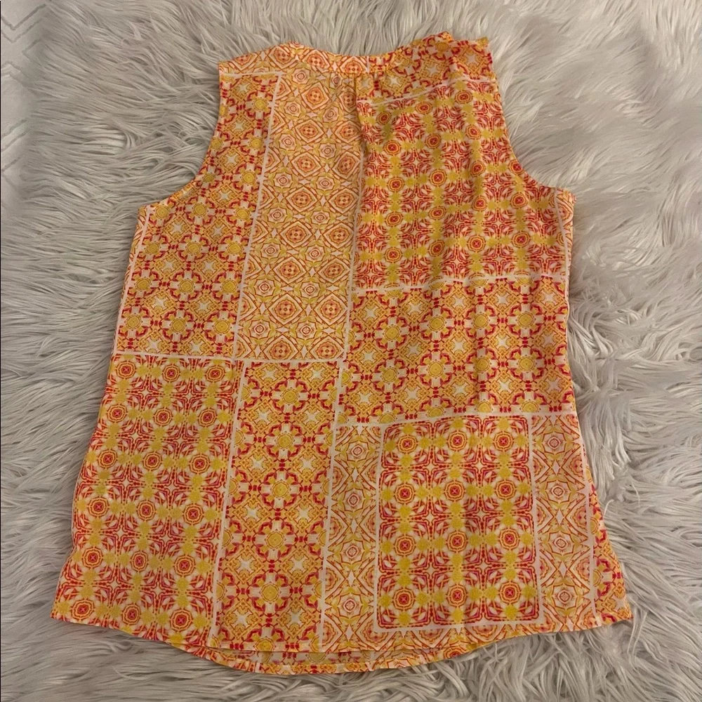 NWT | Violet & Claire | Yellow patterned tank - Picture 10 of 12